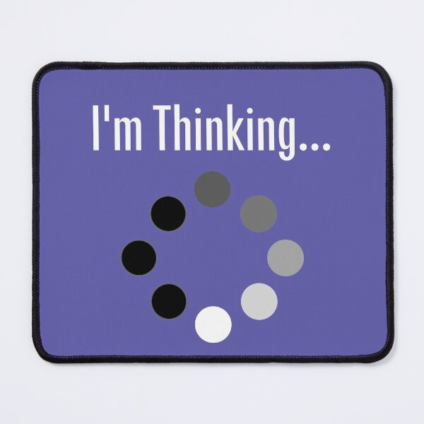Item preview, Iam thinking - busy thinking - brain freeze designed and sold by For the love of Pixels.