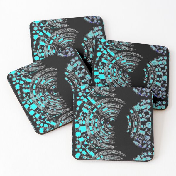 Item preview, Galaxus Point turquoise abstract geometric graphic designed and sold by G-M-Designs.