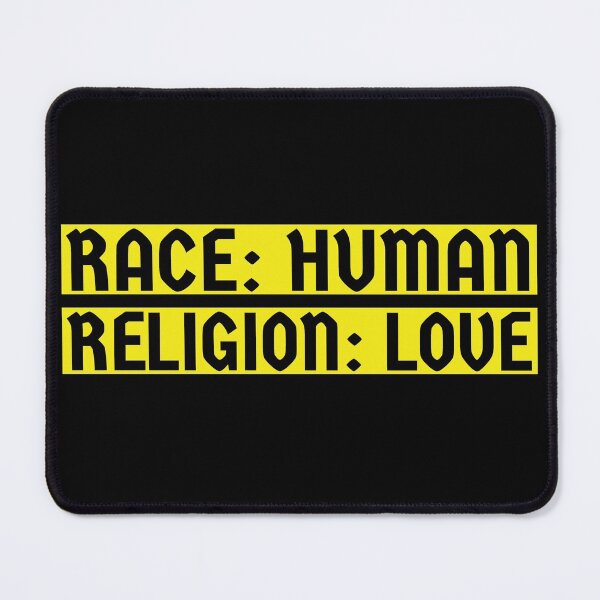 Item preview, Race: Human, Religion: Love - Typography Design 4 designed and sold by art-by-shadab.