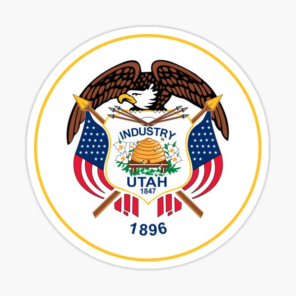 Utah State Flag Sticker