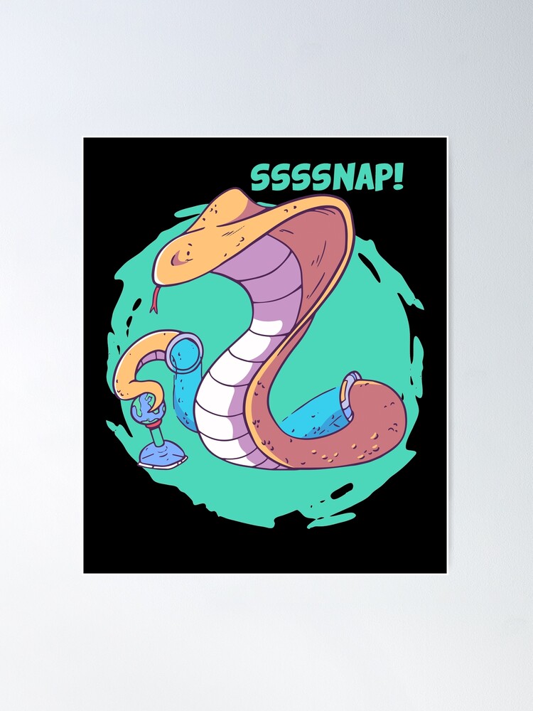 Cartoon Cobra Playing Video Games Cartoon Cobra Playing Video Games