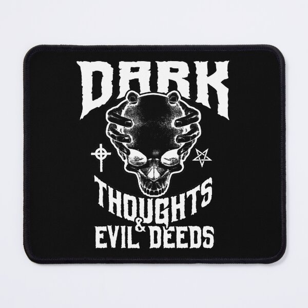 Item preview, Dark Thoughts And Evil Deeds Occult Goth Skull designed and sold by GrandeDuc.