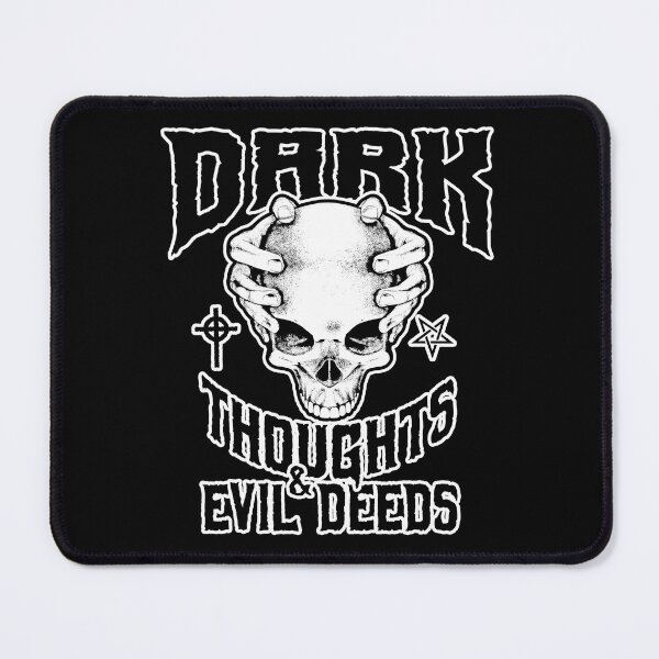Item preview, Dark Thoughts And Evil Deeds Occult Goth Skull designed and sold by GrandeDuc.