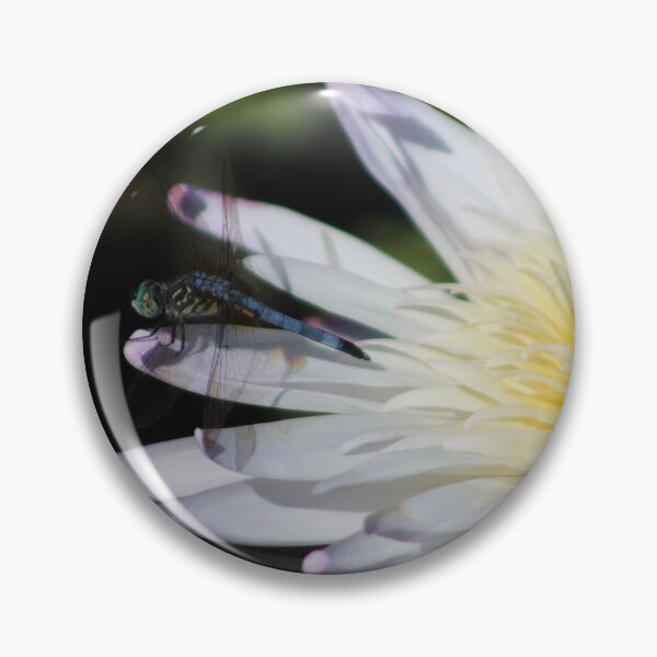 Item preview, Dragonfly on a white lotus flower designed and sold by Lexipooh76.