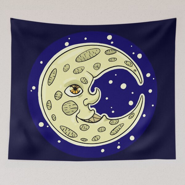 Item preview, creepy magical moon moon face designed and sold by WindchesterSama.