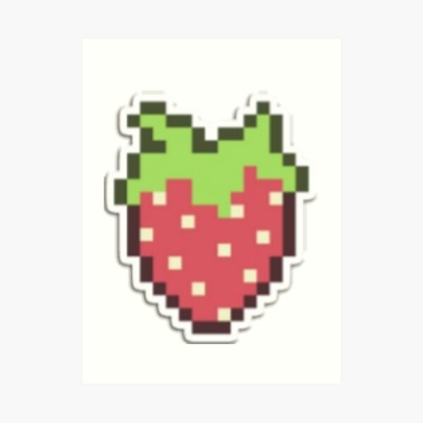 Strawberry pixel art kit – Noteworthy Art Kits