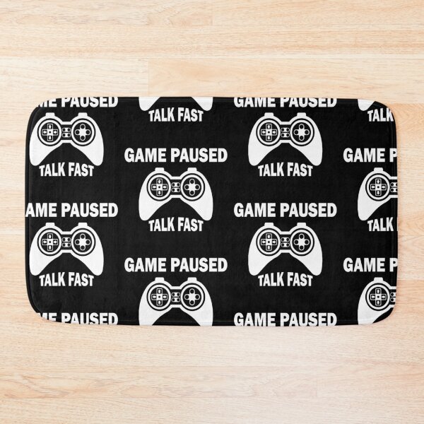 Item preview, Gamepad illustration Game Paused talk fast in black designed and sold by Golden-place.