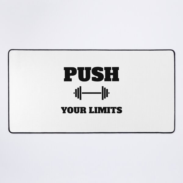 Item preview, Push Your Limits Dumbbell Gym Motivation designed and sold by Inspirationmotivation.