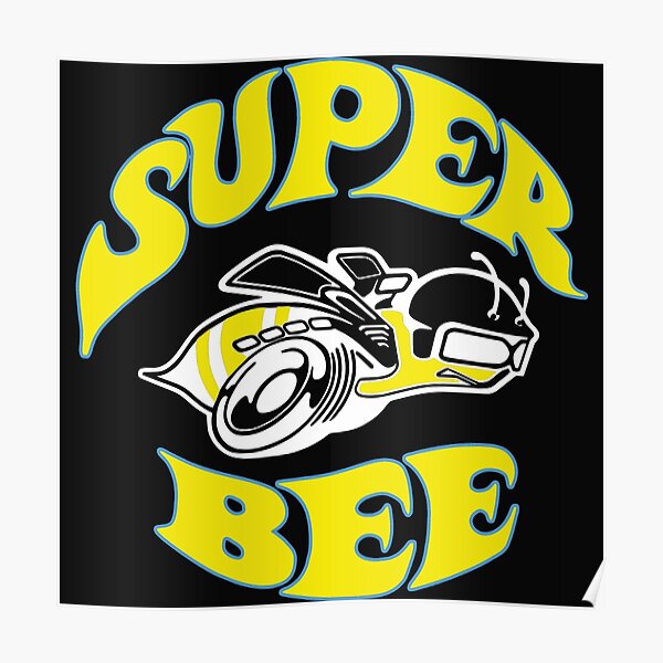 super-bee-car-poster-for-sale-by-maruftahir-redbubble