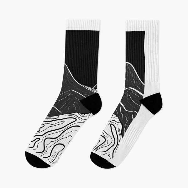 Item preview, Black and White liquid mountains designed and sold by Art-by-Makaela.