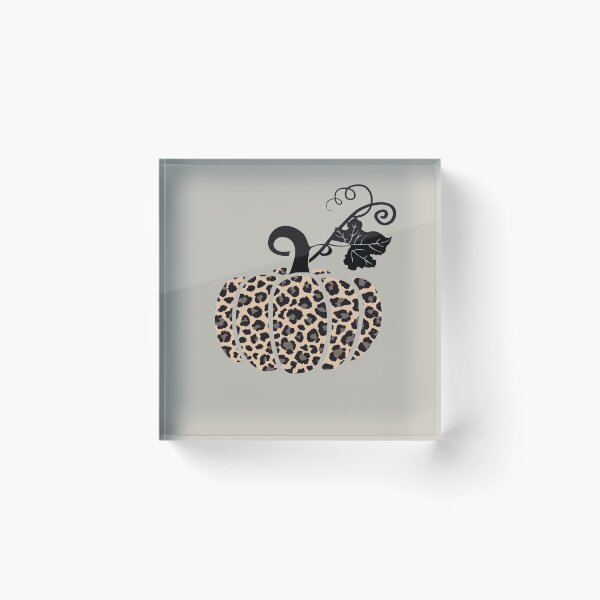 Item preview, Cute Leopard print pumpkin  - halloween - autumn - fall - beige and brown designed and sold by hasbeenz.