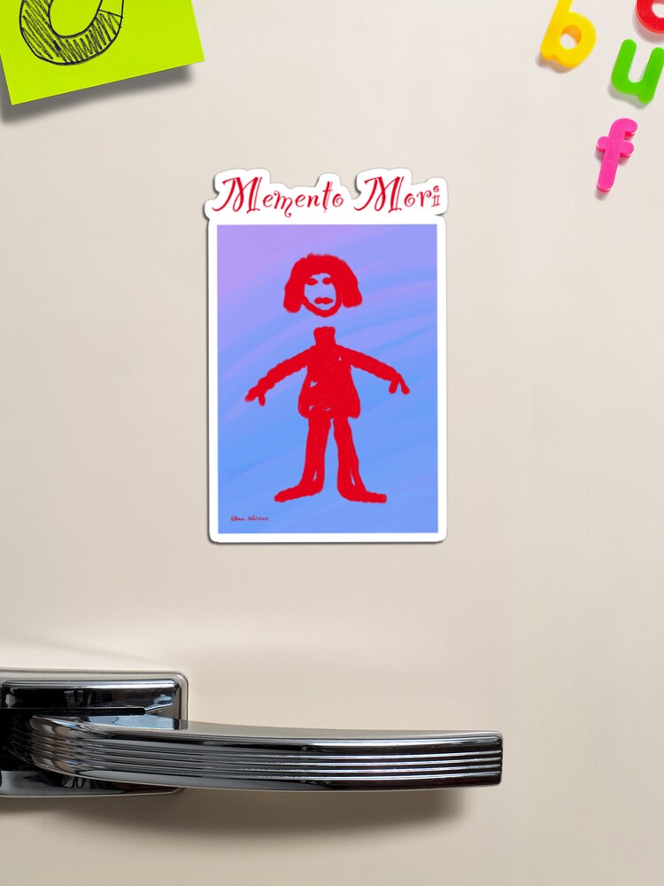Thumbnail 1 of 3, Magnet, Memento mori - original artwork designed and sold by ElenaWhiskers.