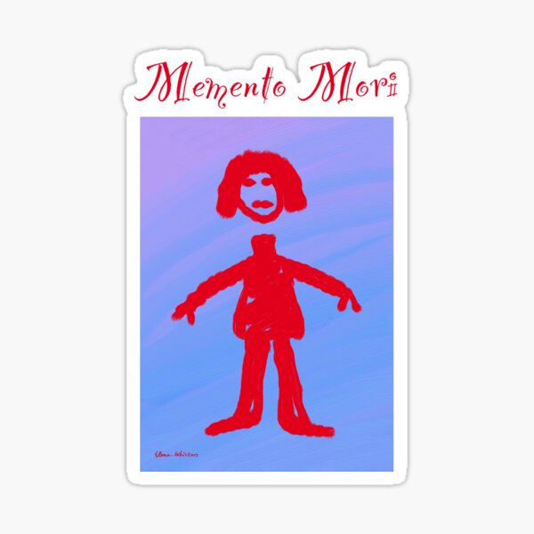 Memento mori - original artwork Sticker