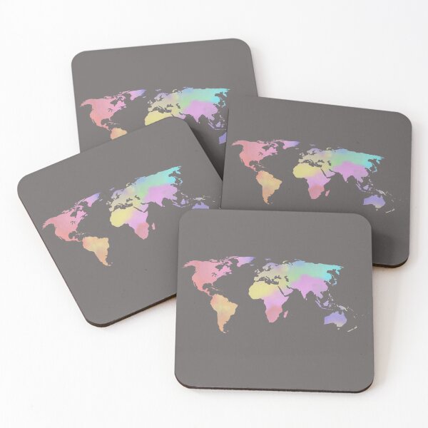 Item preview, World Map Watercolour designed and sold by DAFIN.