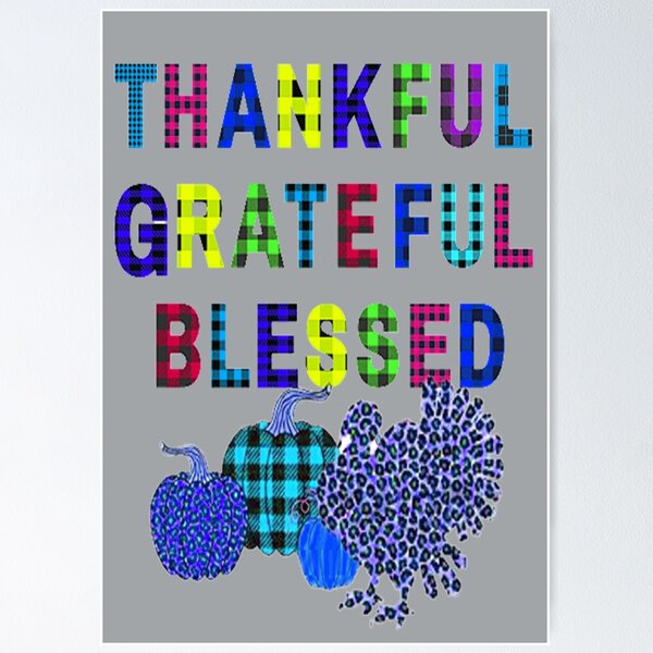 Item preview, Cute Turkey Buffalo Plaid Thanksgiving Design, nr 5,Plaid and all things pumpkin Thanksgiving ,Thankful Grateful Blessed, Pumpkin spice and all things nice designed and sold by Adri Barnard.