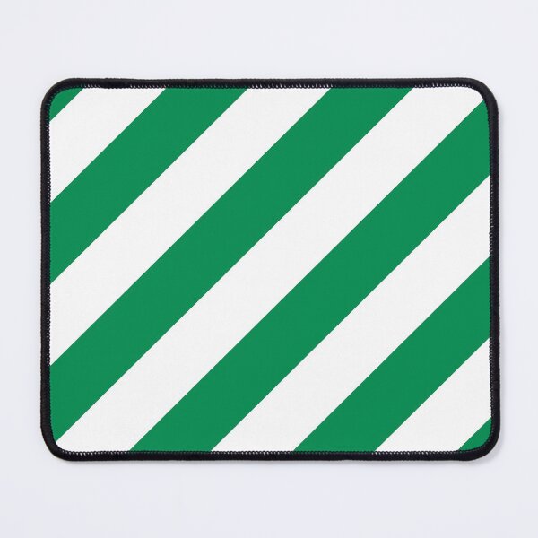 Item preview, Green and White Diagonal Stripe Pattern 2022 Trending Color - Hue - Shade - Colour Pantone Green Bee 17-6154 designed and sold by ColorOfTheYears.