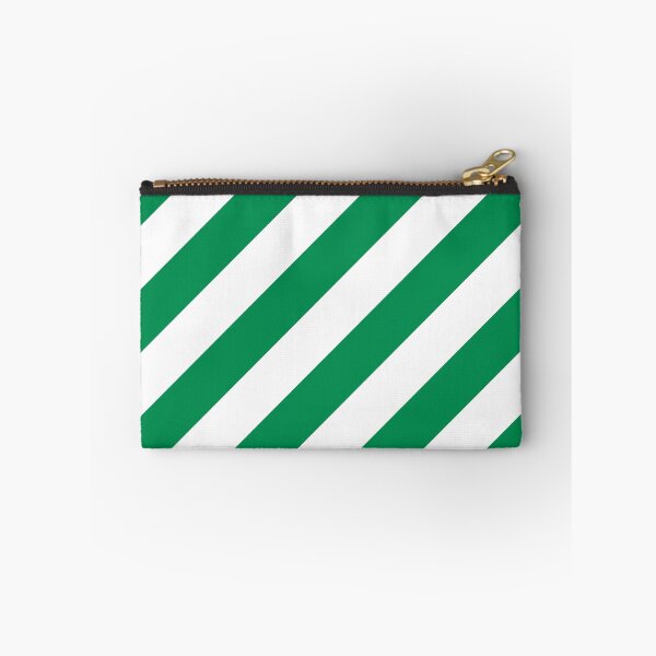 Item preview, Green and White Diagonal Stripe Pattern 2022 Trending Color - Hue - Shade - Colour Pantone Green Bee 17-6154 designed and sold by ColorOfTheYears.