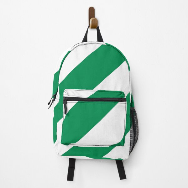 Item preview, Green and White Diagonal Stripe Pattern 2022 Trending Color - Hue - Shade - Colour Pantone Green Bee 17-6154 designed and sold by ColorOfTheYears.