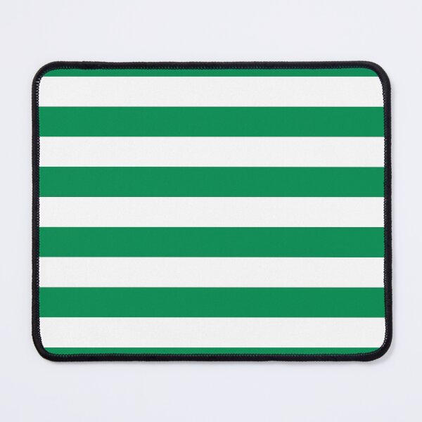 Artikelvorschau, Grünes und weißes horizontales Streifenmuster 2022 Trendfarbe - Farbton - Schatten - Farbe Pantone Green Bee 17-6154 entworfen und verkauft von ColorOfTheYears.