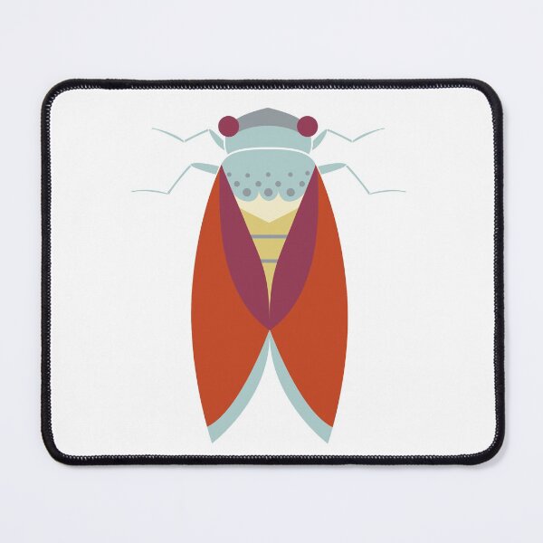 Item preview, Cicada with red wings illustration designed and sold by shushunya13.