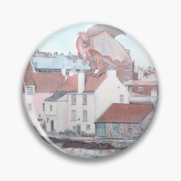 Item preview, Dragon Attack on Pittenweem designed and sold by Moti Black.