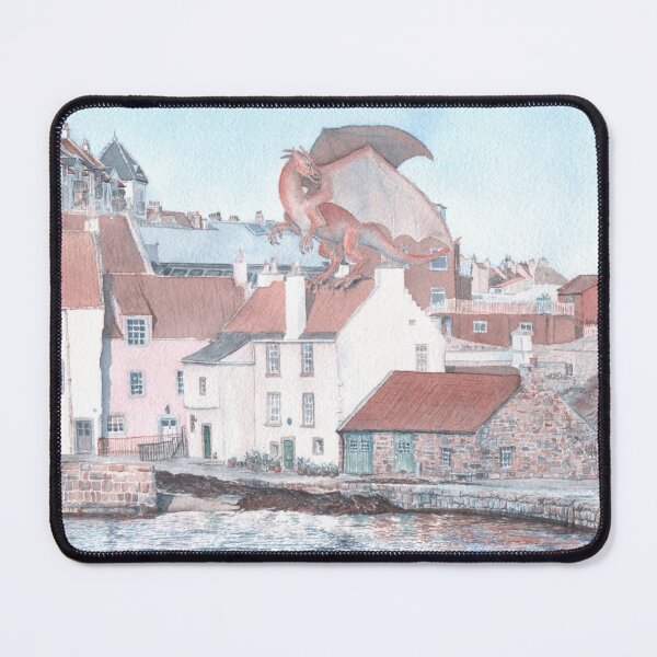 Item preview, Dragon Attack on Pittenweem designed and sold by Moti Black.