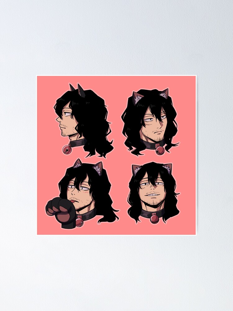 Aizawa Cat My Hero Academia Poster For Sale By Tomyivy Redbubble