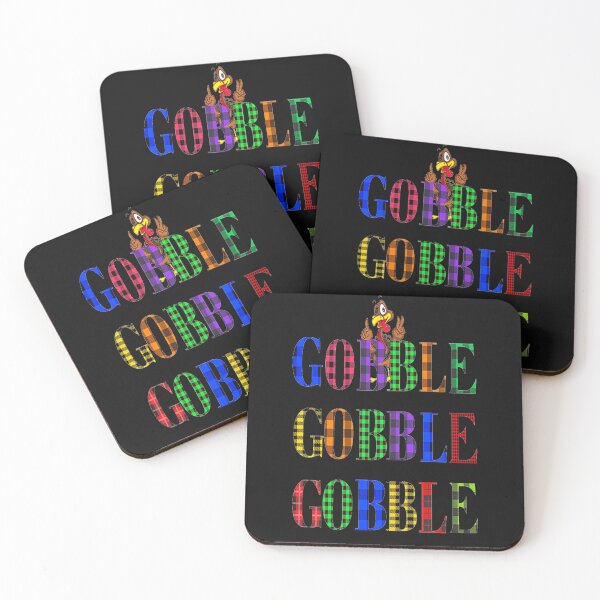 Item preview, Gobble Gobble Gobble, Plaid and all things pumpkin Thanksgiving ,Thankful Grateful Blessed, Pumpkin spice and all things nice designed and sold by Adri Barnard.