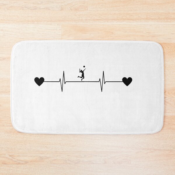 Item preview, volleyball heartbeat: Gift idea for basketball fans & siblings designed and sold by dorento07.
