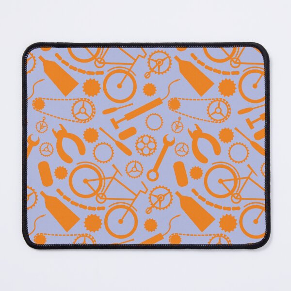Item preview, Orange Bicycle tools on purple blue background designed and sold by shushunya13.
