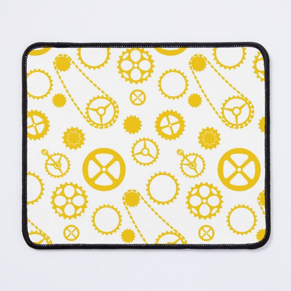 Item preview, Chain rings pattern yellow on white background designed and sold by shushunya13.