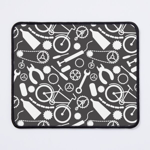 Item preview, White Bicycle tools on dark gray background designed and sold by shushunya13.