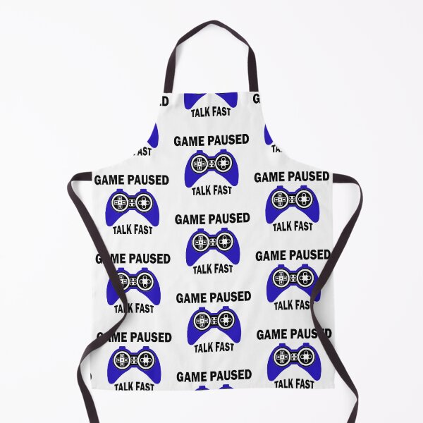 Item preview, Gamepad illustration Game Paused talk fast in white designed and sold by Golden-place.