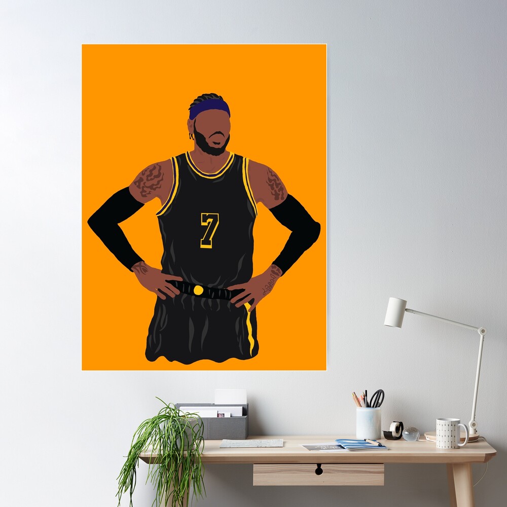 Carmelo Anthony 7 Los Angeles Lakers Black Mamba Jersey Poster for Sale by  Basketball For Life