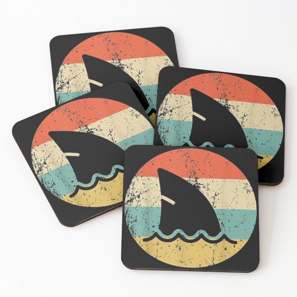Item preview, The Shark Fin Retro Style Shark Simple icon designed and sold by taylobarucau97.