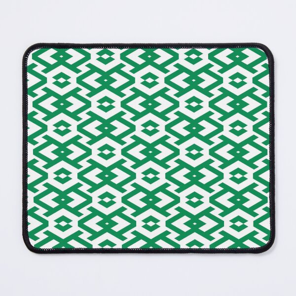 Aperçu de l'œuvre Motif de forme géométrique vert et blanc 2022 Couleur tendance - Teinte - Nuance - Couleur Pantone Green Bee 17-6154 créée et vendue par ColorOfTheYears.