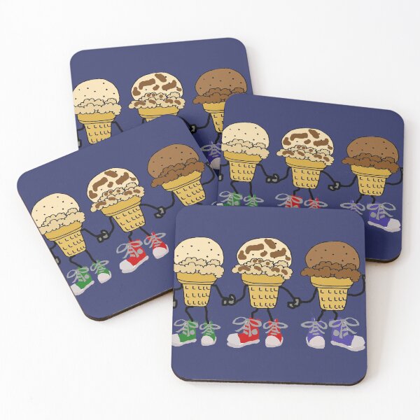Item preview, Funny Ice Cream Cone Cartoon Characters designed and sold by Nature's Fancy.
