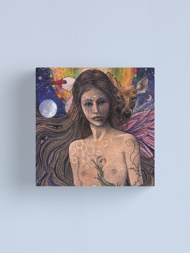 Thumbnail 1 of 3, Canvas Print, Deva of the Tides designed and sold by idaandersenlang.