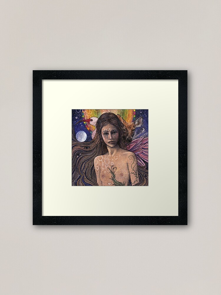 Thumbnail 1 of 7, Framed Art Print, Deva of the Tides designed and sold by idaandersenlang.