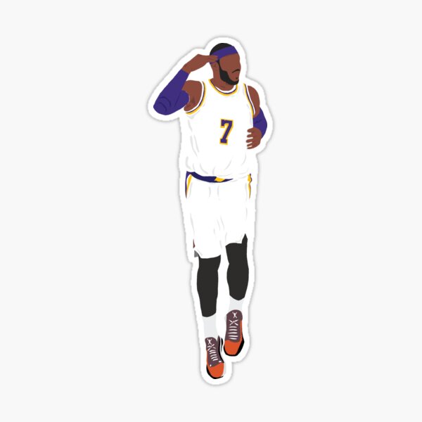 Carmelo Anthony 7 Los Angeles Lakers Black Mamba Jersey Sticker for Sale  by Basketball For Life