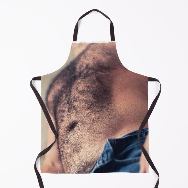 Item preview, Pablo - Belly / Hairy male torso with furry belly, blue denim jeans zip undone designed and sold by Masculo Fotografia.