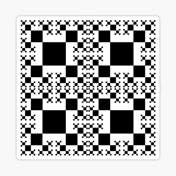 Squares construction Sticker