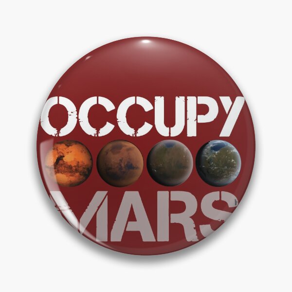 Aperçu de l'œuvre Mission sur Mars occuper Mars transformation créée et vendue par roboartpixel.