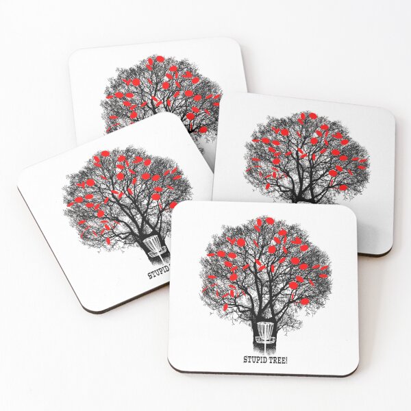 Item preview, Funny Disc Golf Stupid Tree Distressed Frisbee Golf designed and sold by GrandeDuc.