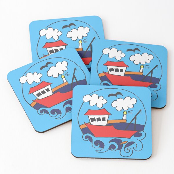 Item preview, Red Fishing Boat designed and sold by Moti Black.