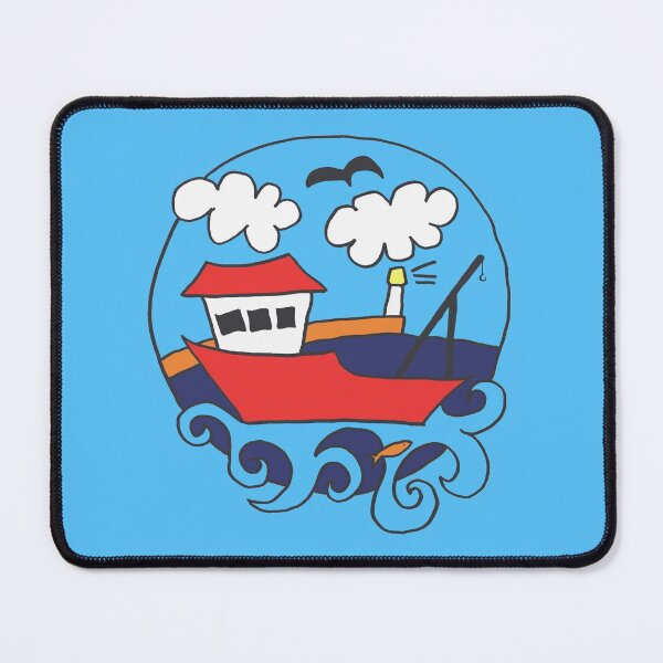 Item preview, Red Fishing Boat designed and sold by Moti Black.
