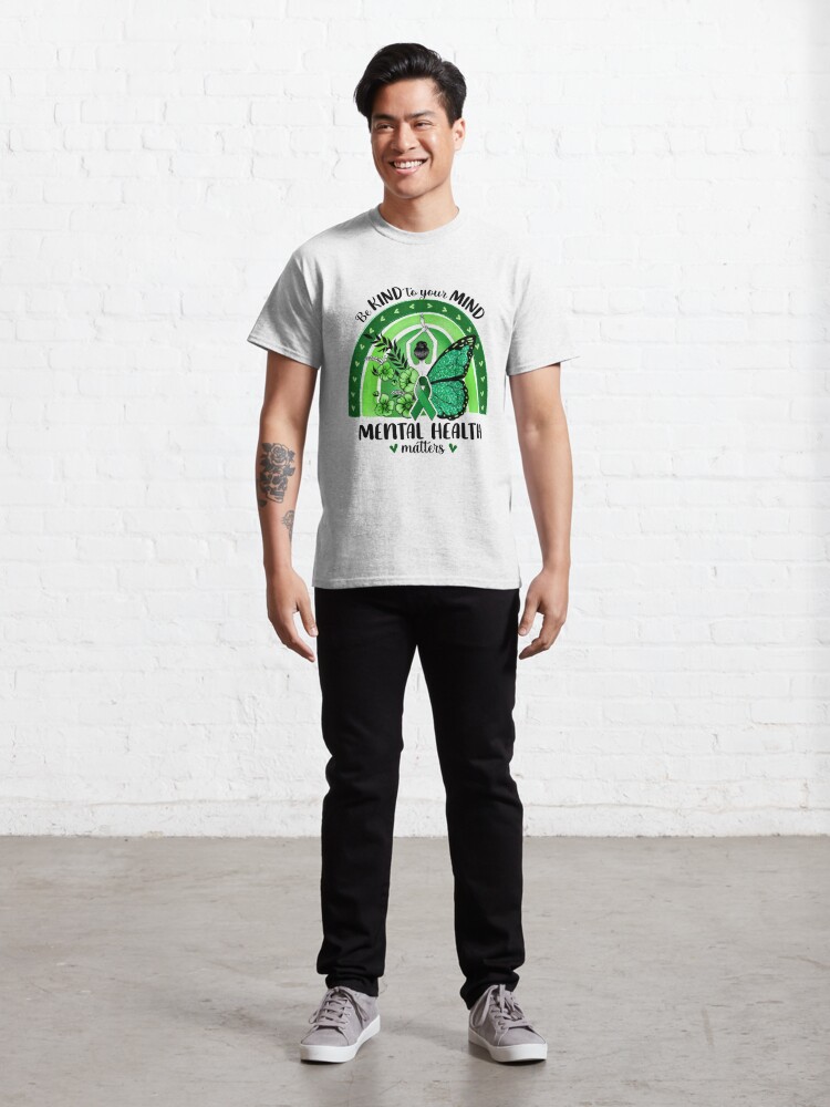 Discover Mental Health Matters Green Classic T-Shirt