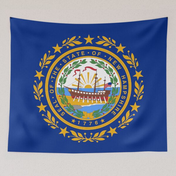 Item preview, New Hampshire State Flag designed and sold by Derek Rebuck.