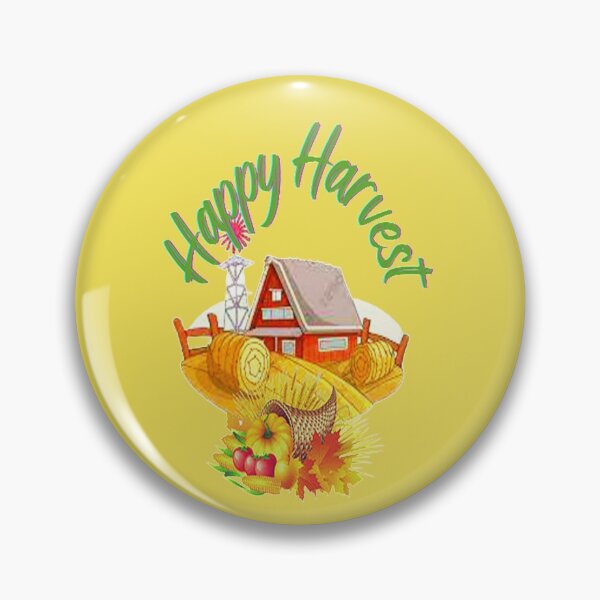 Item preview, Happy Harvest Cute Farm Scene,Thankful Grateful Blessed, Gobble Me Turkey Day designed and sold by Adri Barnard.