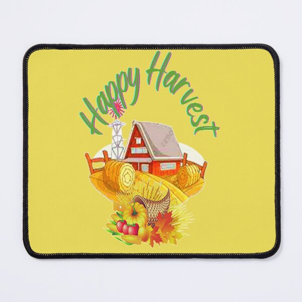 Item preview, Happy Harvest Cute Farm Scene,Thankful Grateful Blessed, Gobble Me Turkey Day designed and sold by Adri Barnard.